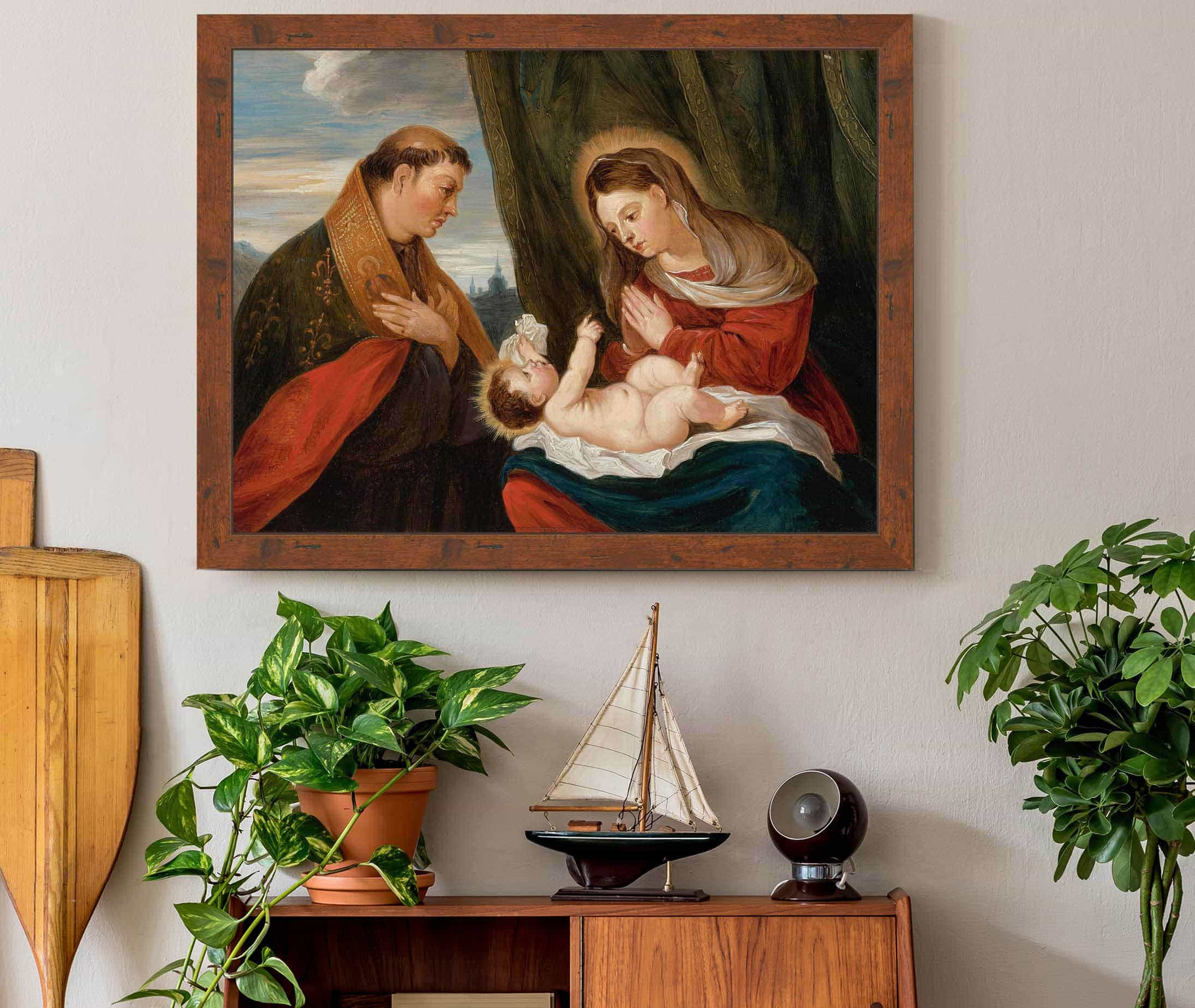 Madonna And Child With St Ludwig Of Toulouse by David Teniers The Younger