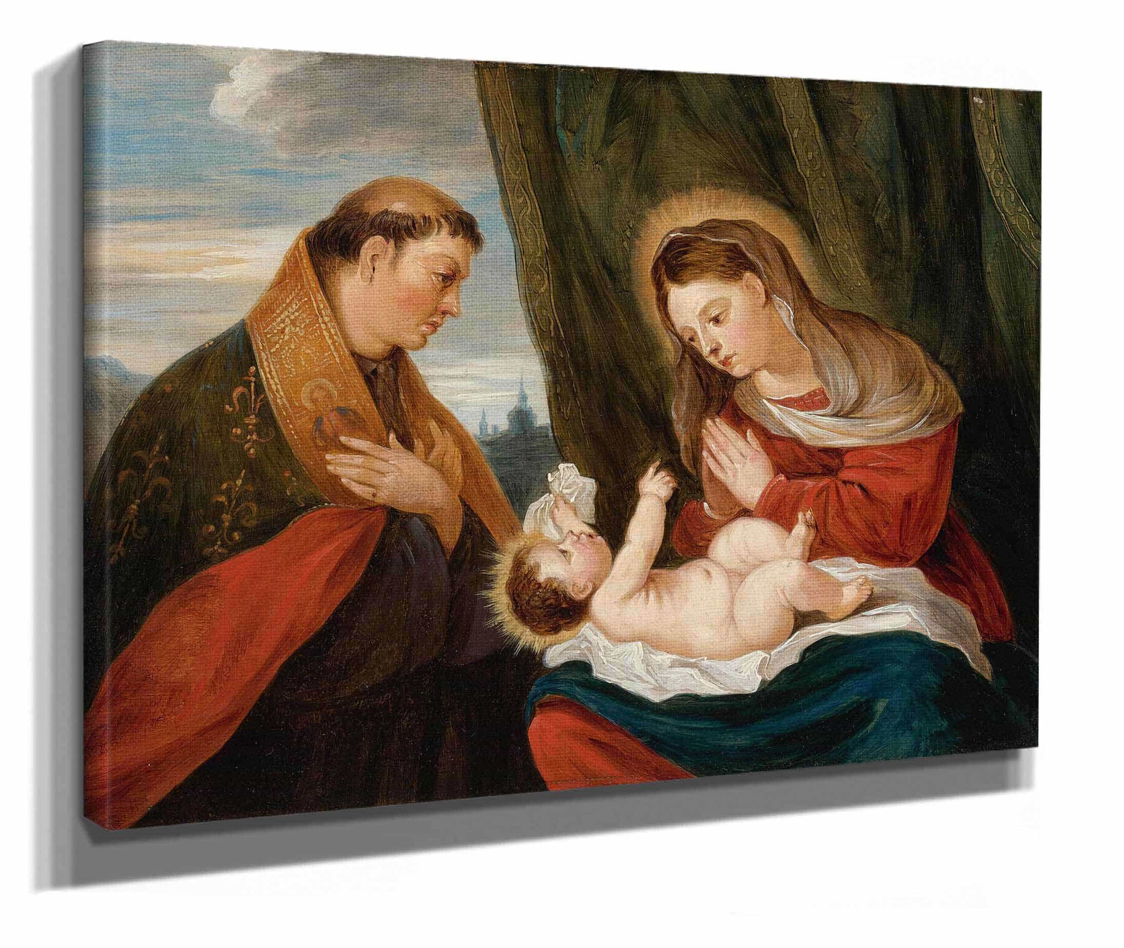 Madonna And Child With St Ludwig Of Toulouse by David Teniers The Younger