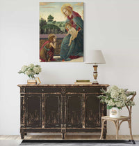 Madonna And Child With Young Saint John The Baptist by Sandro Botticelli