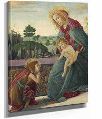 Madonna And Child With Young Saint John The Baptist by Sandro Botticelli