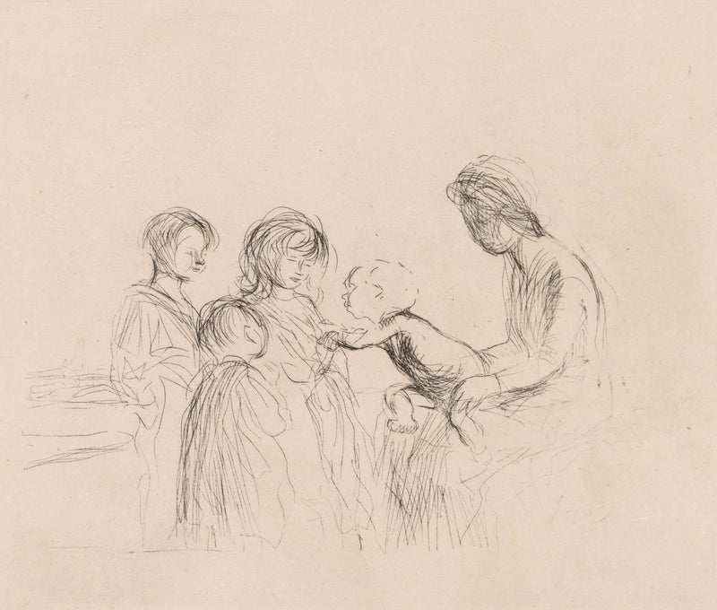 Madonna And Children by Jean Louis Forain