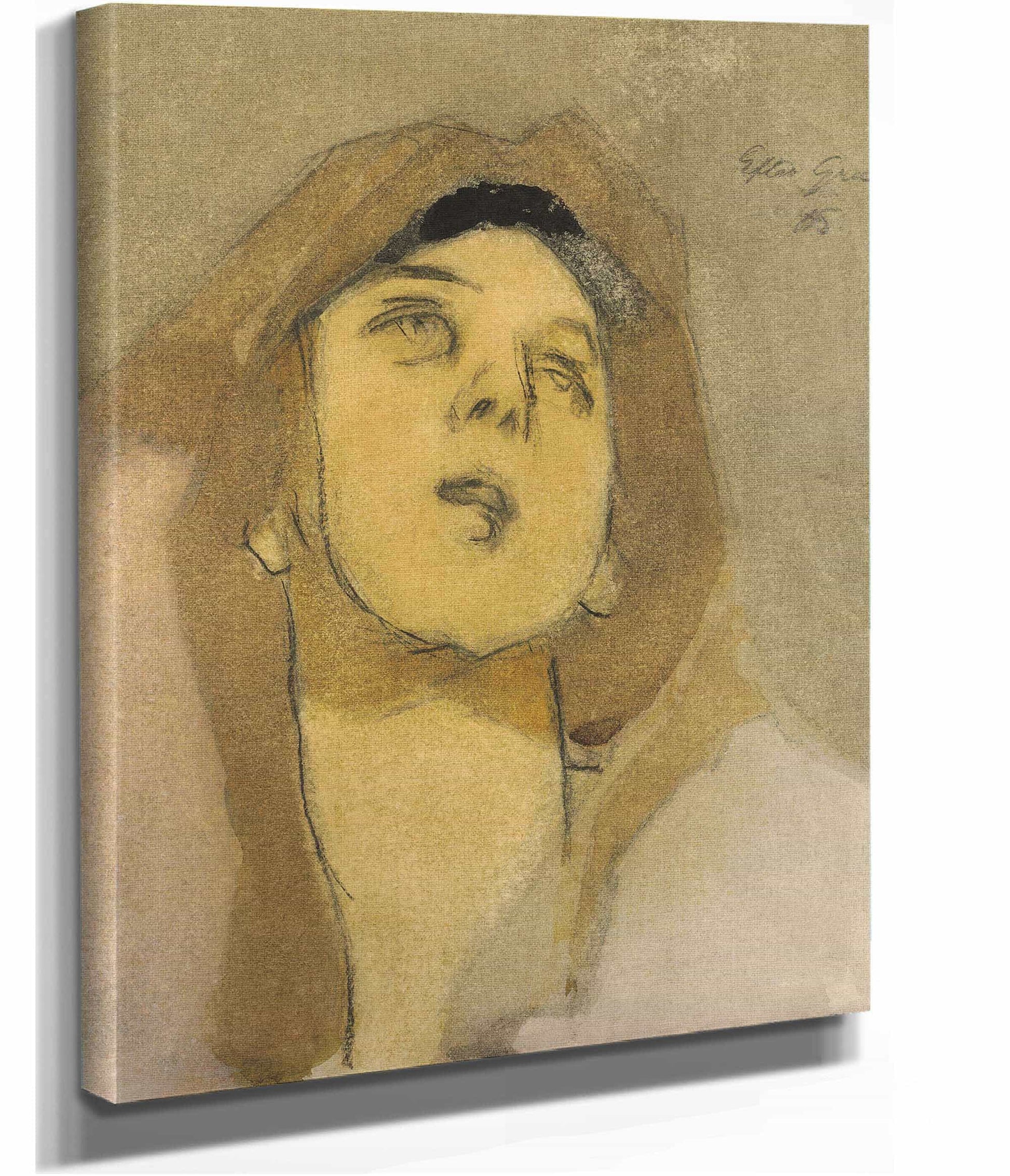 Madonna Immaculata After El Greco by Helene Schjerfbeck