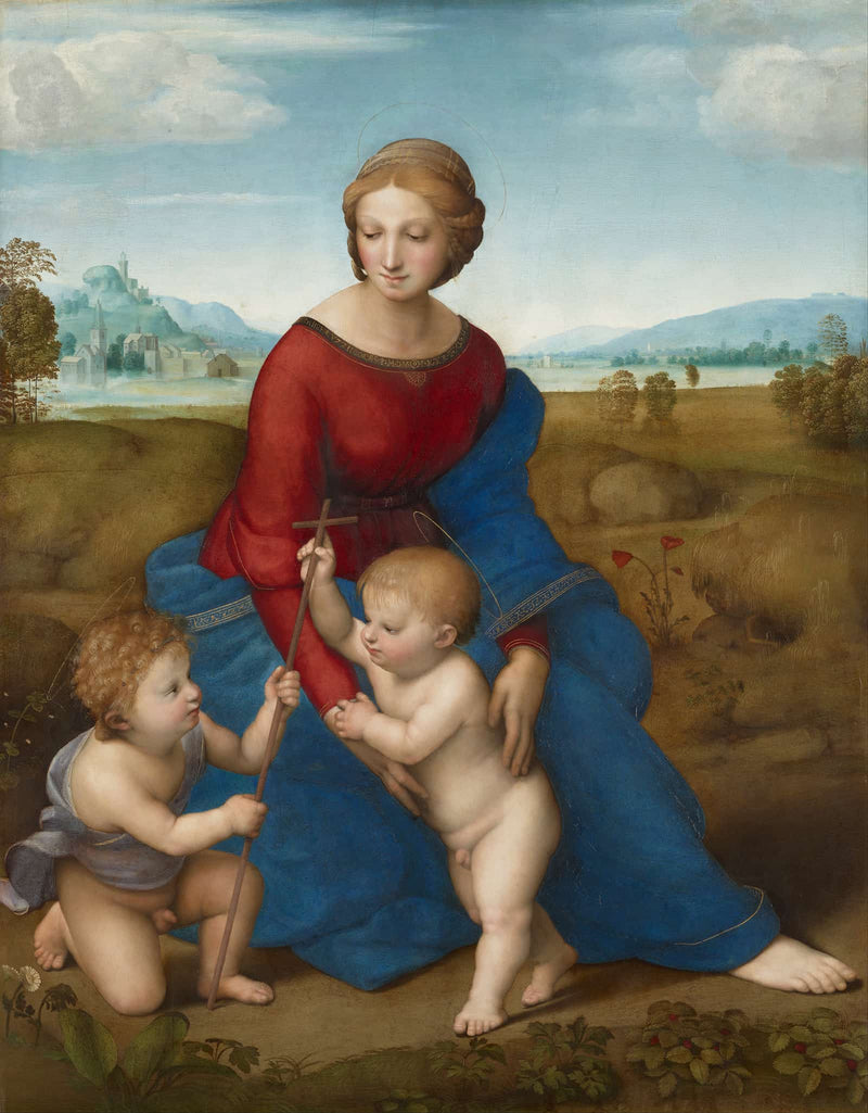 Madonna In The Meadow by Raphael