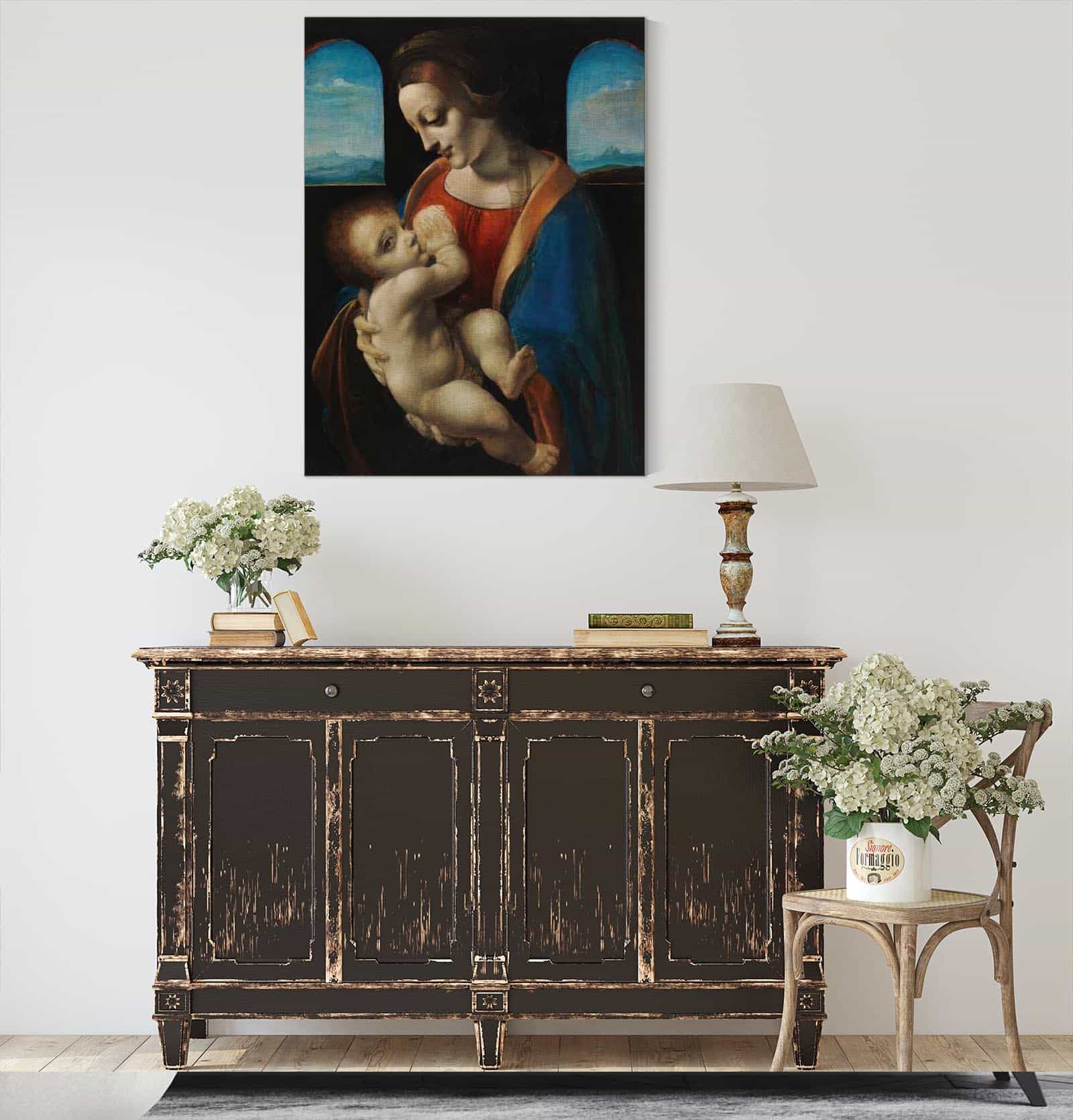 Madonna Litta Copy After Leonardo Da Vinci by Magnus Enckell