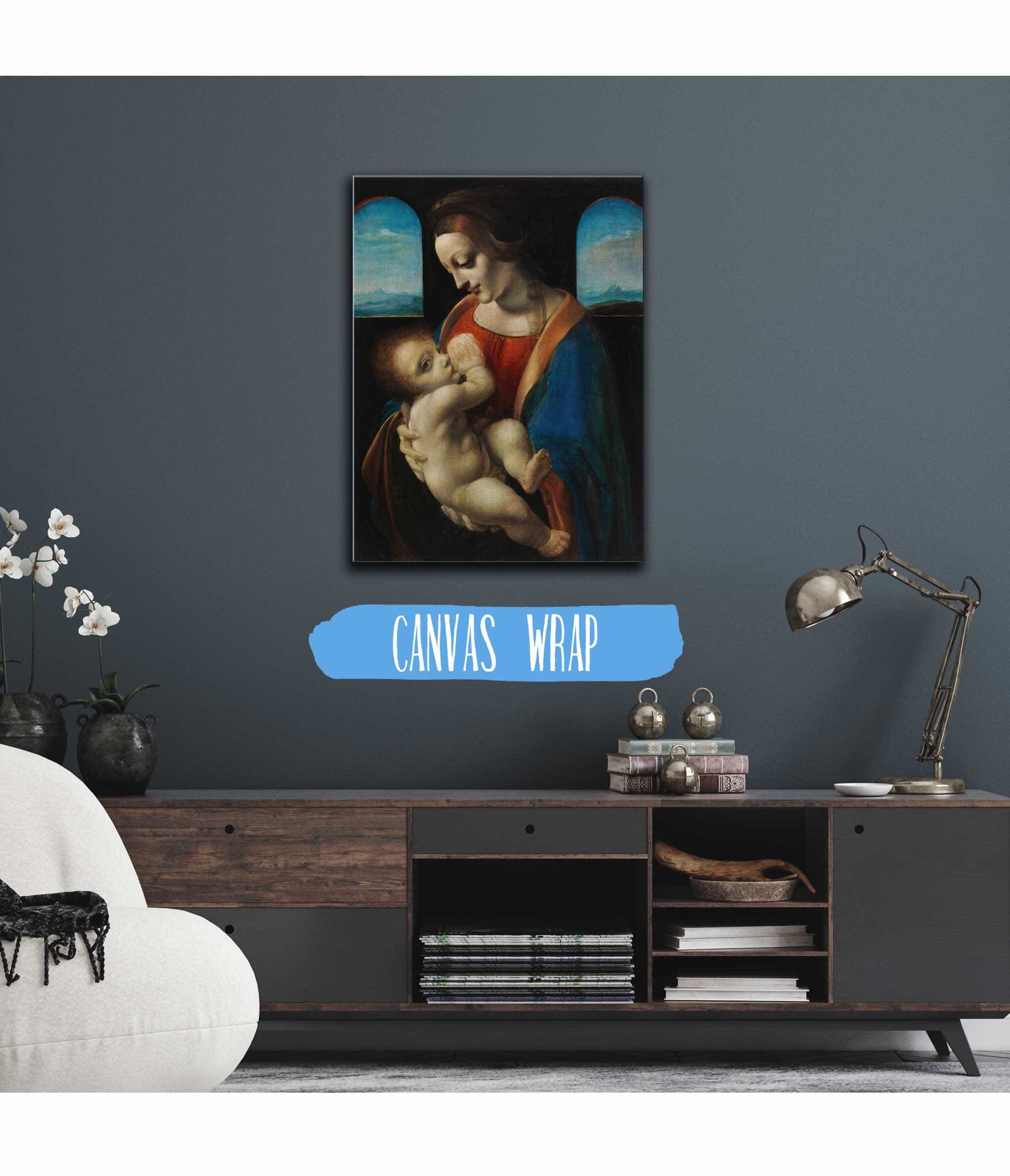 Madonna Litta Copy After Leonardo Da Vinci by Magnus Enckell