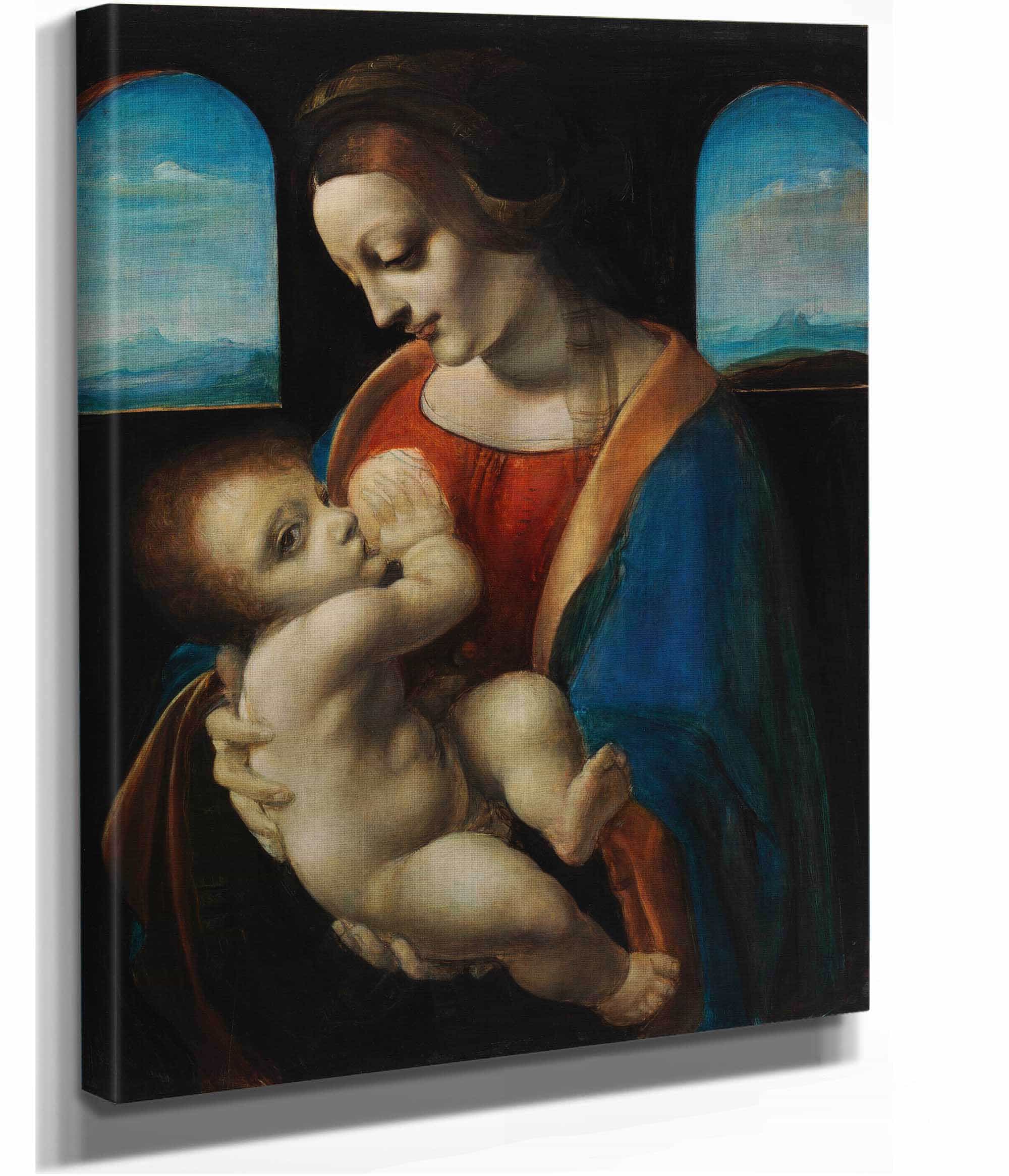 Madonna Litta Copy After Leonardo Da Vinci by Magnus Enckell