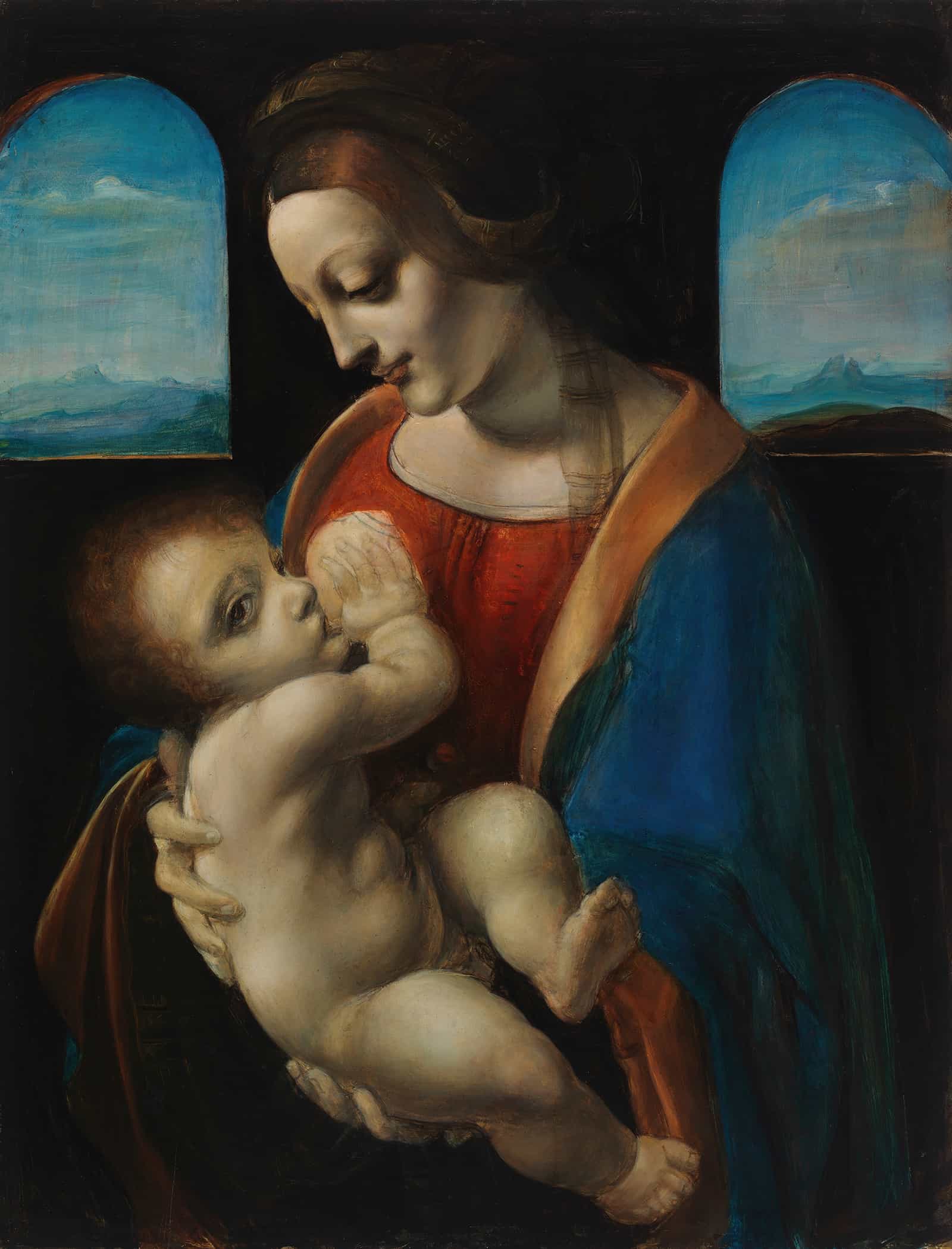Madonna Litta Copy After Leonardo Da Vinci by Magnus Enckell