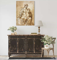 Madonna Nursing The Christ Child by Bartolome Esteban Murillo