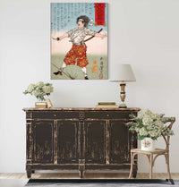 Maebara Ikkaku Holding A Sword by Tsukioka Yoshitoshi