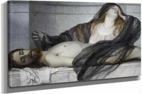 Magdalene Grieving Over The Body Of Christ by Arnold Bocklin