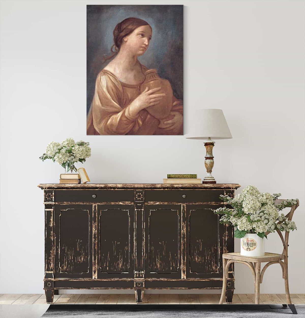 Magdalene With The Jar Of Ointment  by Guido Reni