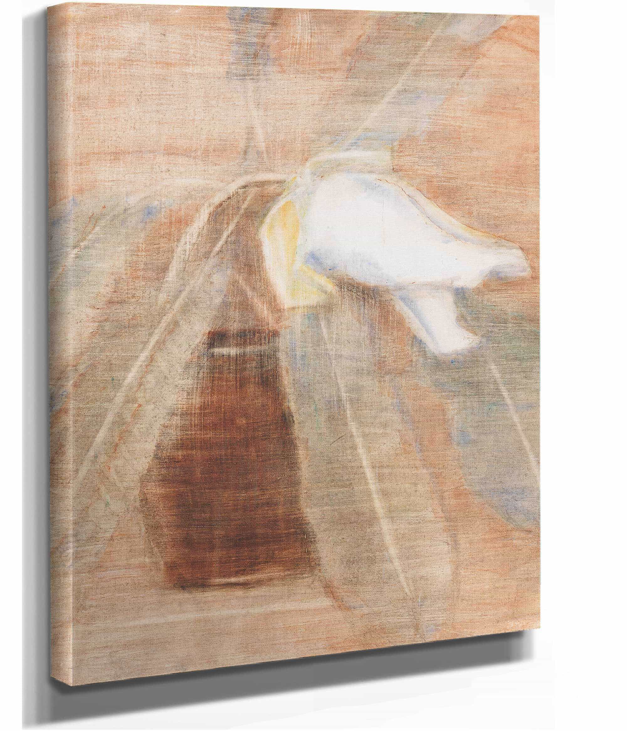 Magnolienknospe Im Krug by Christian Rohlfs