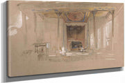 Main Entrance Of Great Mosque Ulu Cami Bursa Turkey by John Frederick Lewis