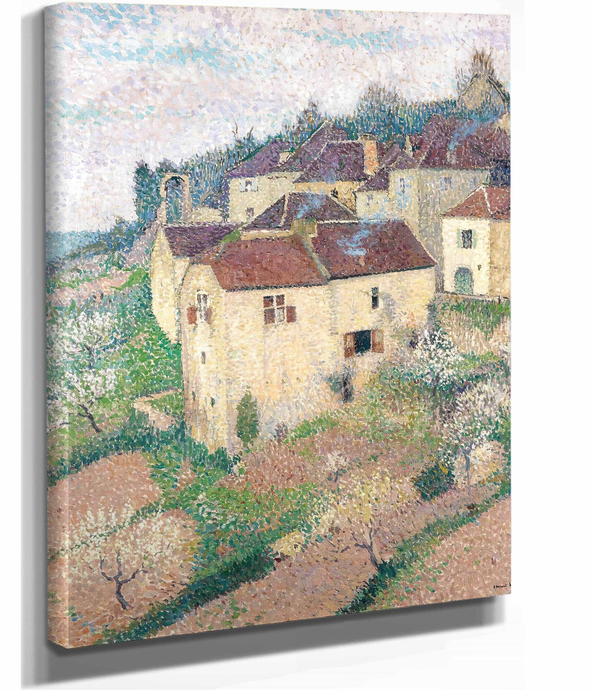 Maisons A Saint Cirq Lapopie by Henri Martin