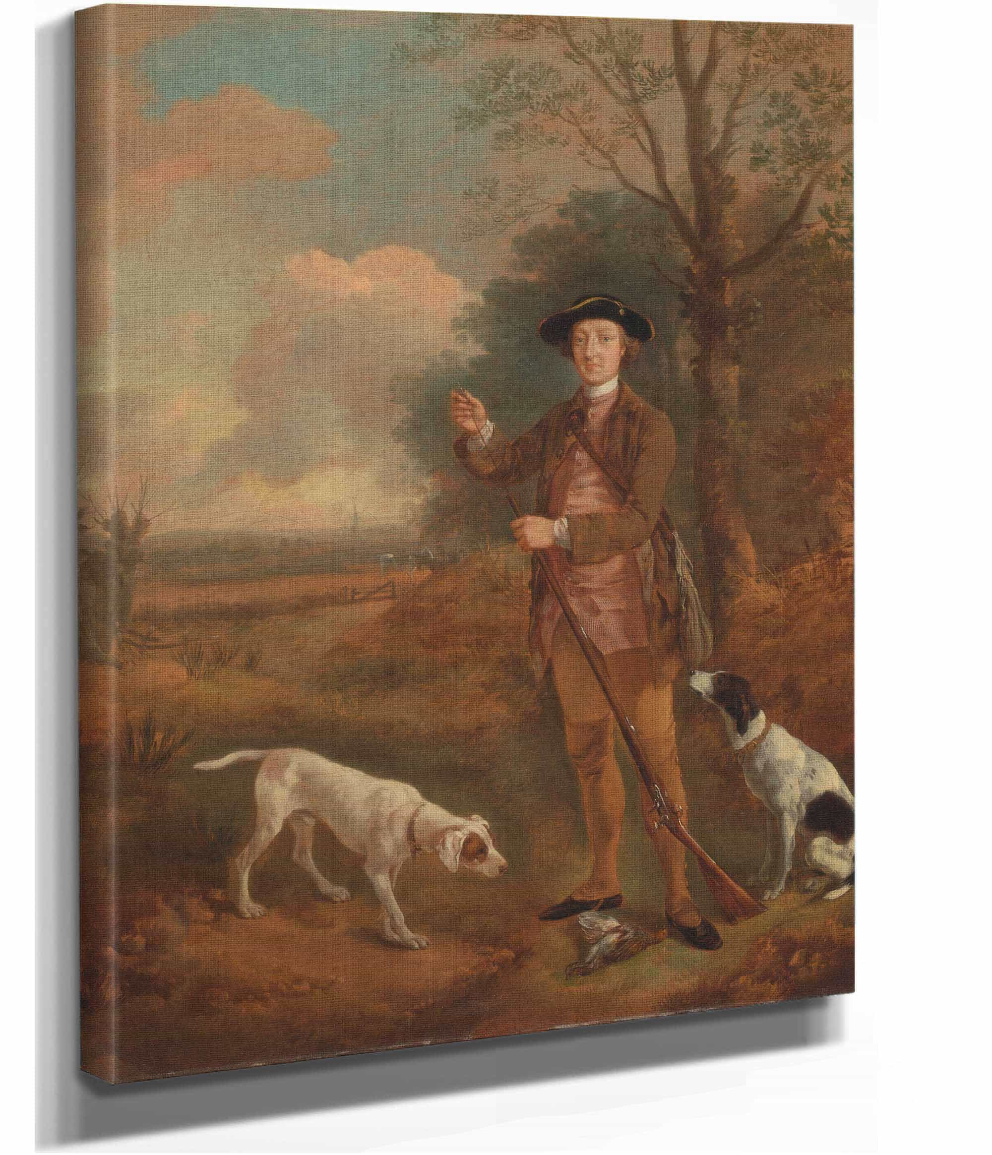 Major John Dade Of Tannington Suffolk by Thomas Gainsborough