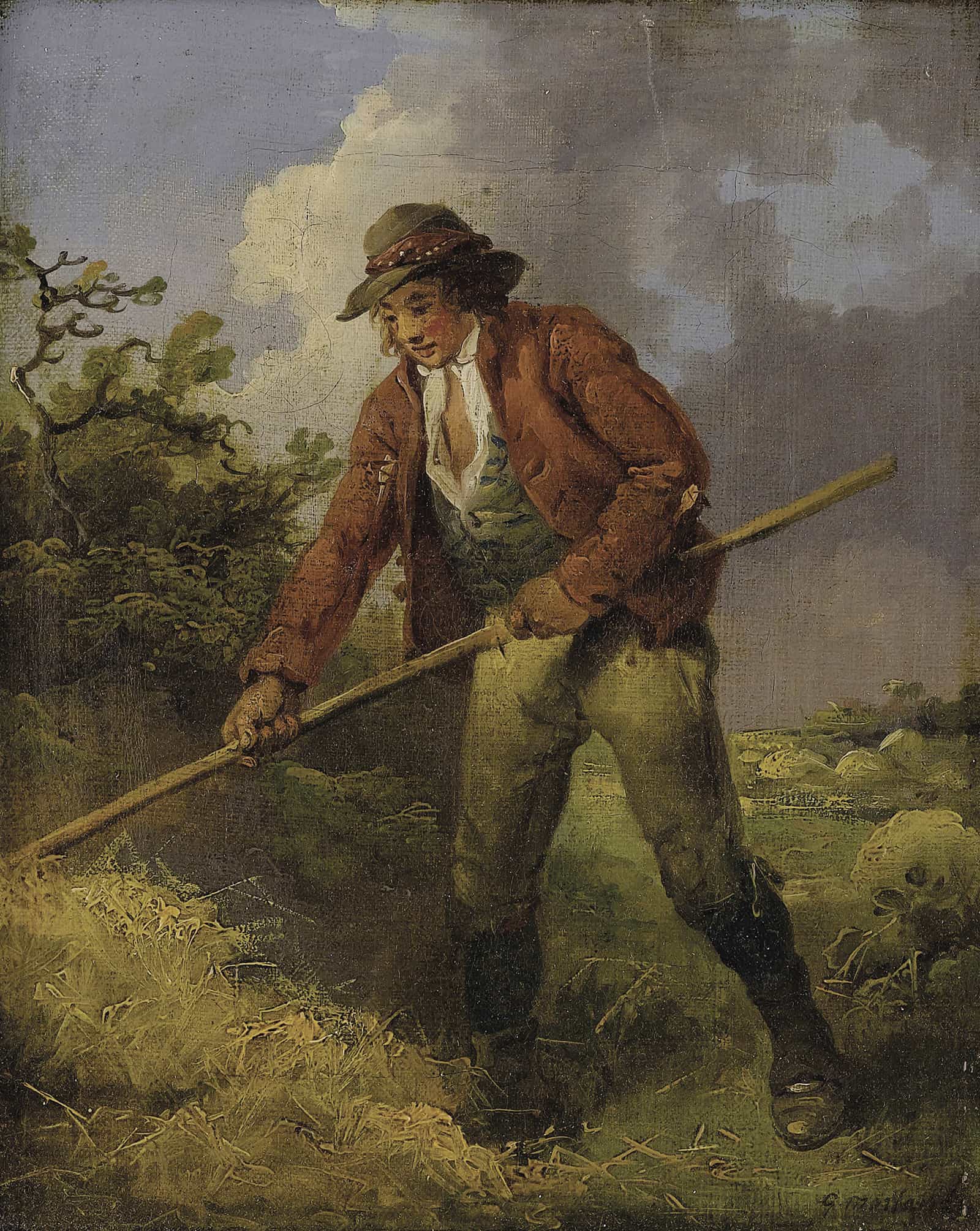 Making Hay by George Morland