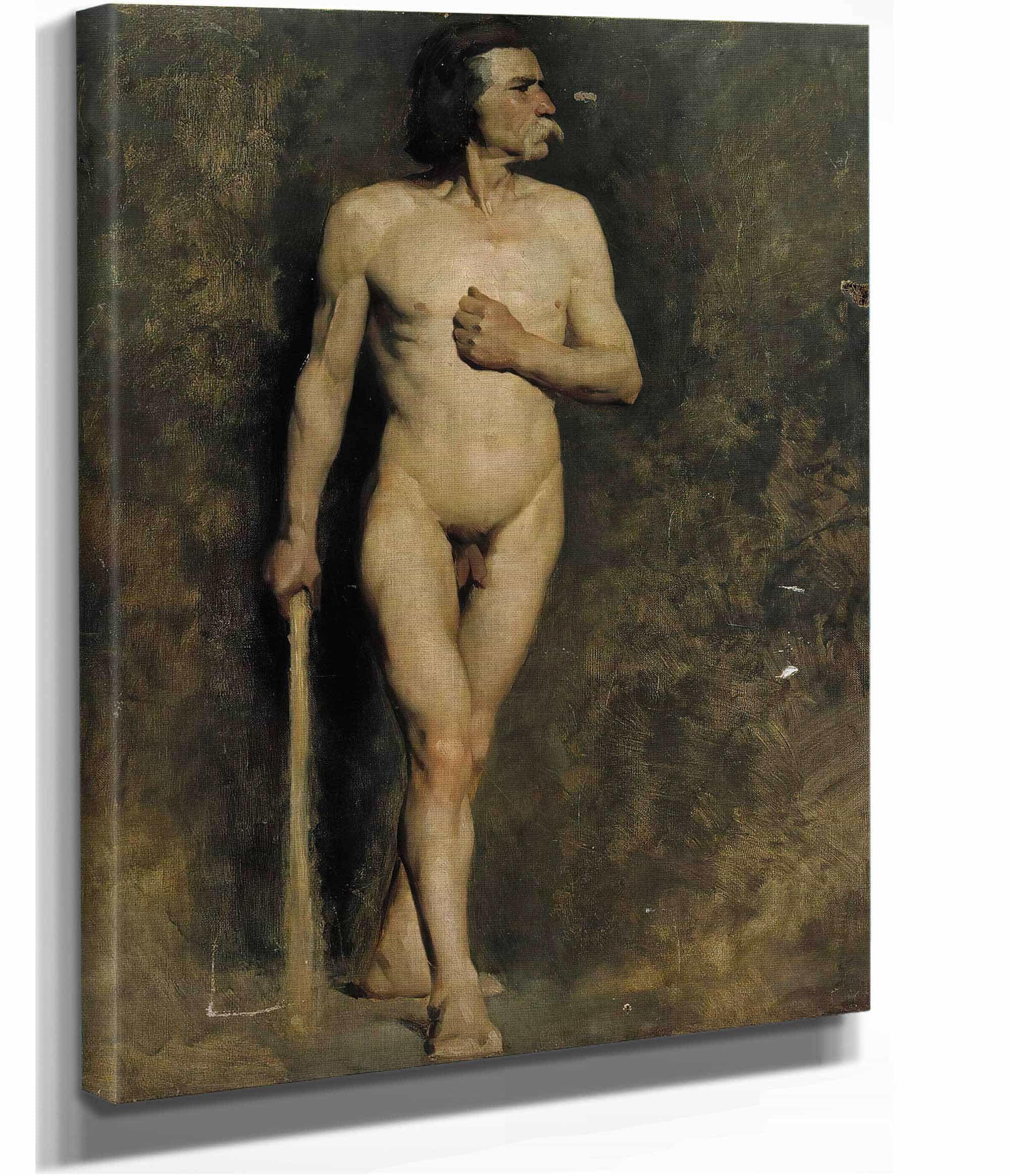 Male Model  by Albert Edelfelt