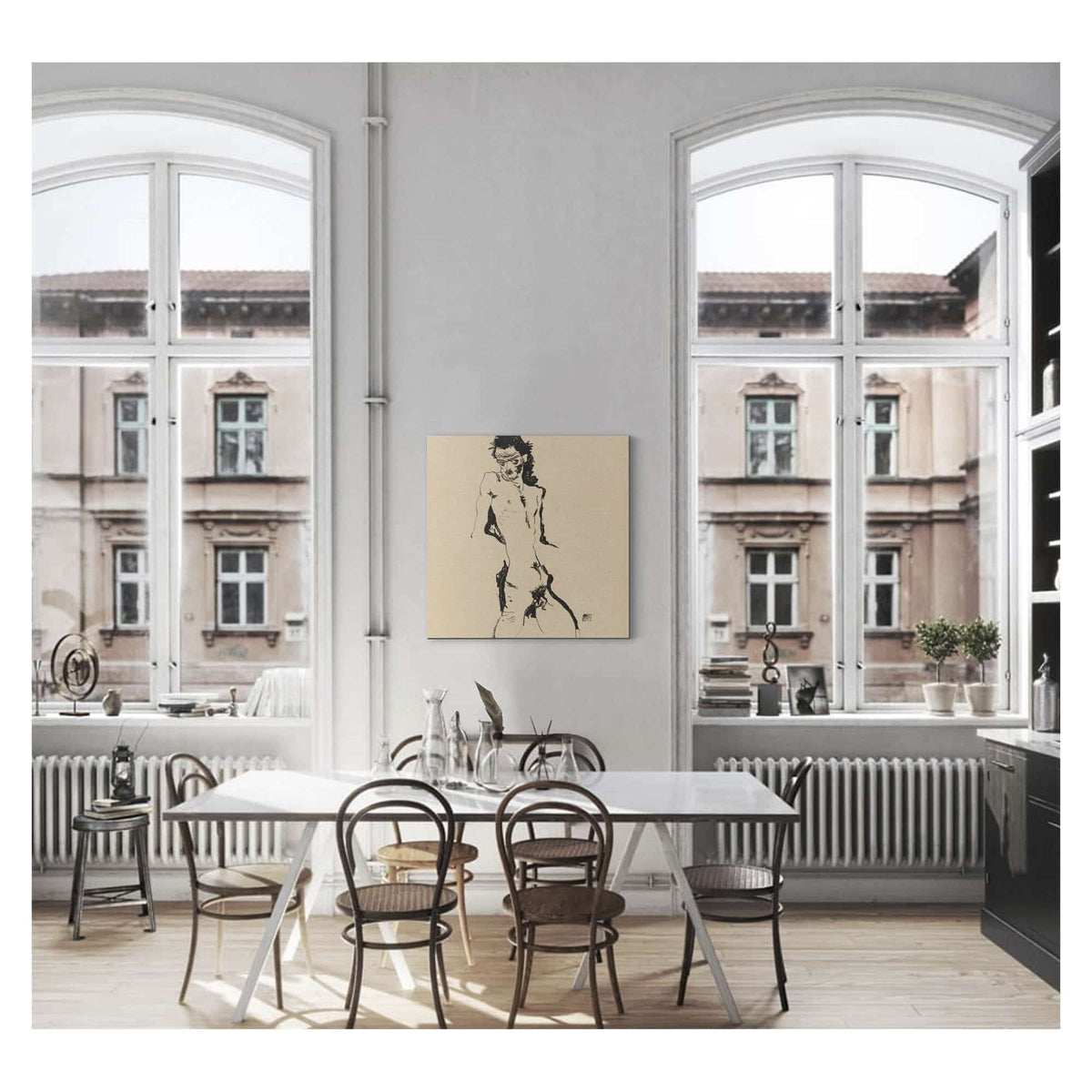 Male Nude Self Portrait by Egon Schiele