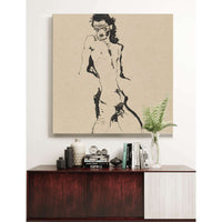 Male Nude Self Portrait by Egon Schiele