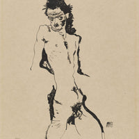 Male Nude Self Portrait by Egon Schiele