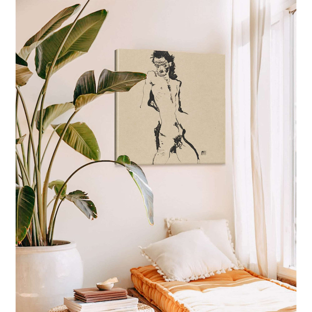 Male Nude Self Portrait by Egon Schiele