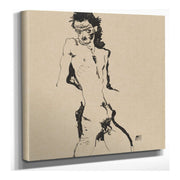 Male Nude Self Portrait by Egon Schiele