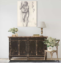 Male Nude Study For St Christopher by Sir Edward Coley Burne Jones