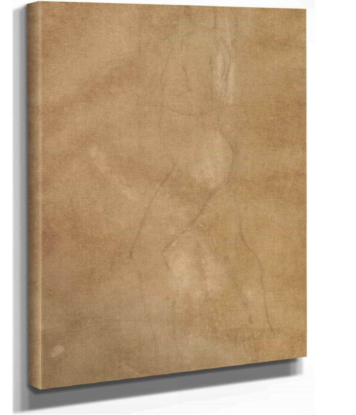 Male Nude Walking   by Anselm Feuerbach