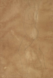 Male Nude Walking   by Anselm Feuerbach