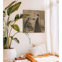 Man And Woman In An Interior by Edwin Austin Abbey