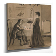 Man And Woman In An Interior by Edwin Austin Abbey