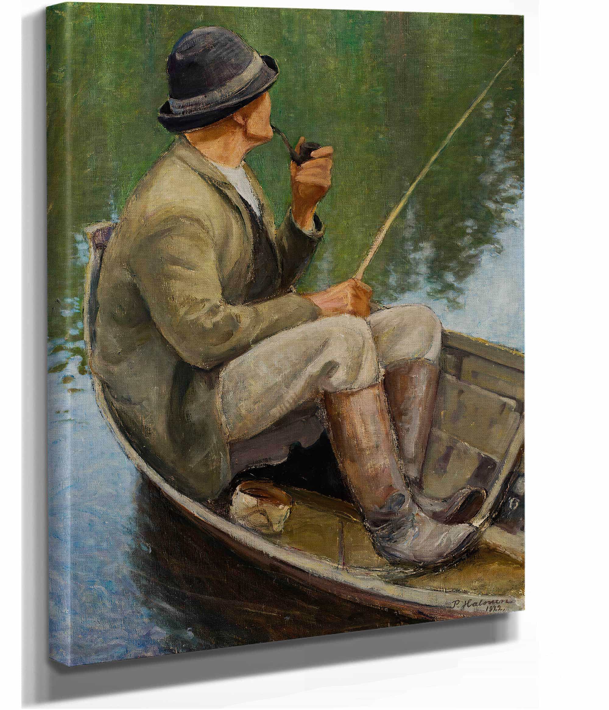 Man Fishing by Pekka Halonen