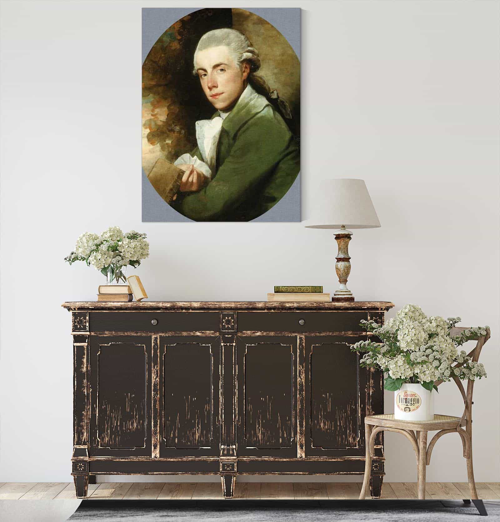 Man In A Green Coat   by Gilbert Stuart