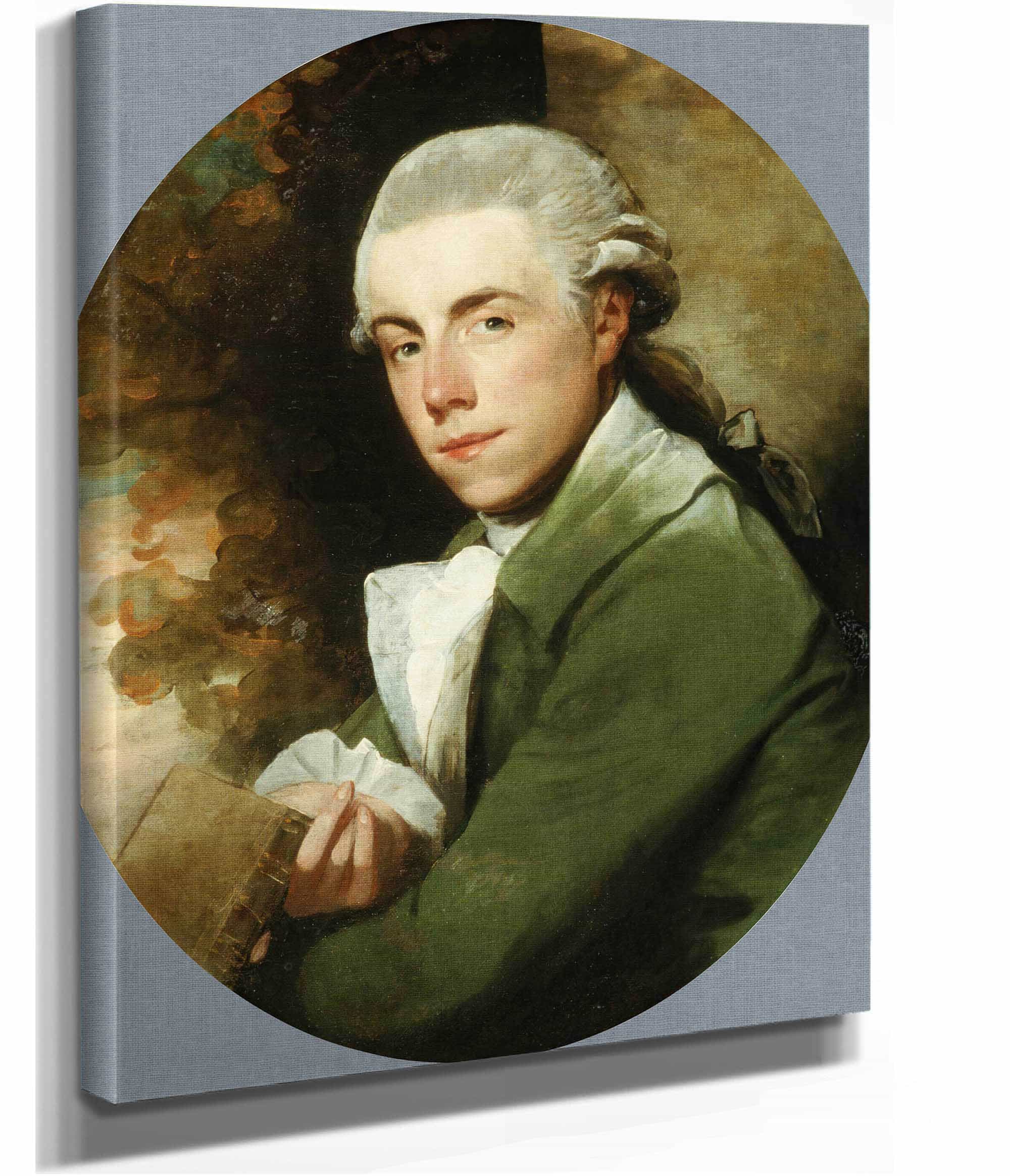 Man In A Green Coat   by Gilbert Stuart