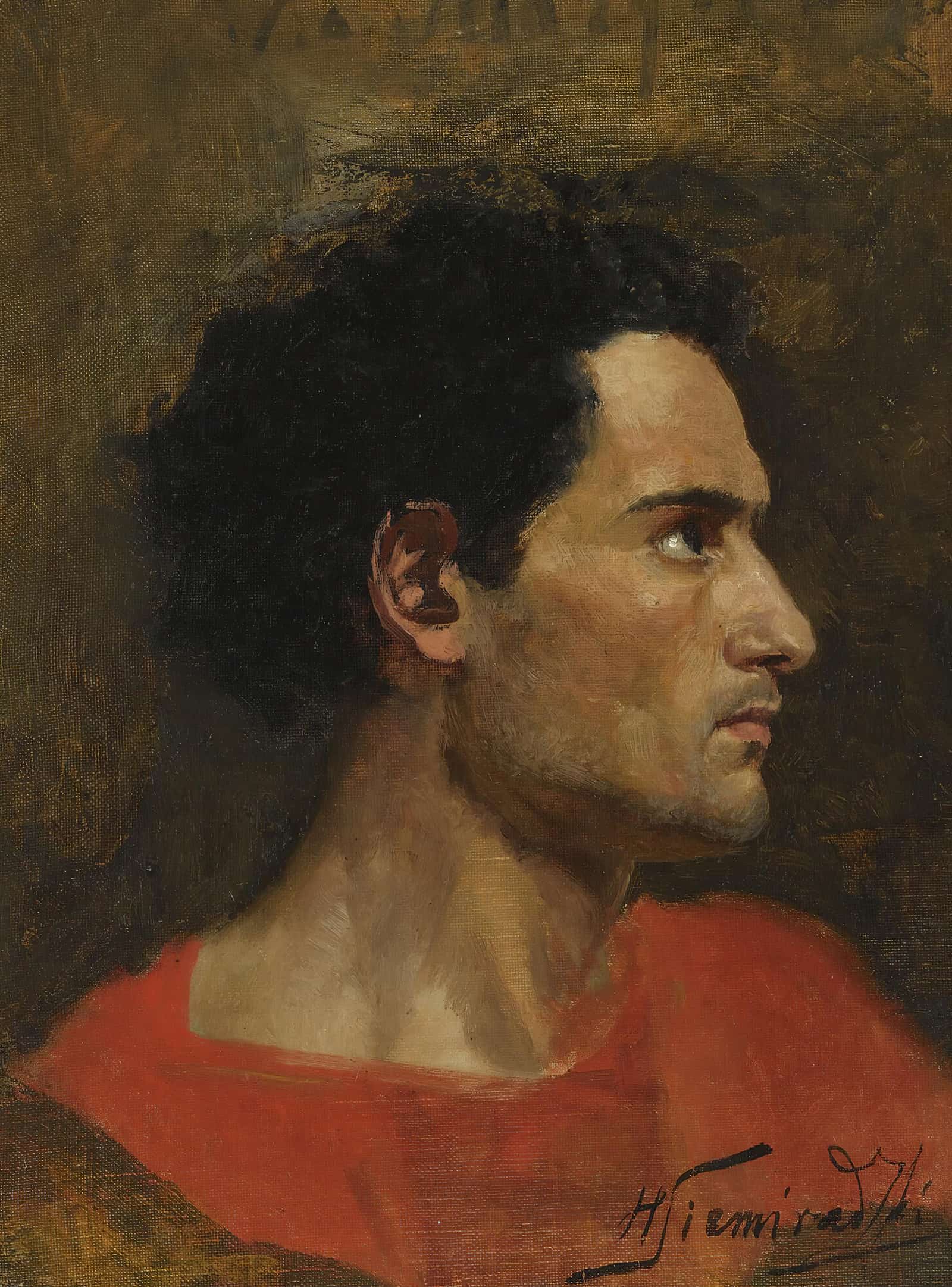 Man In Profile by Henryk Siemiradzki