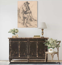 Man Seated On A Bank by George Morland