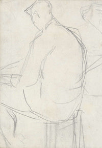 Man Seated On A Stool   by Georges Seurat
