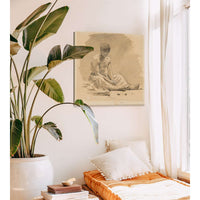 Man Sitting Half Naked by Ladislav Mednyanszky