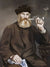 Man Smoking A Pipe By Edouard Manet