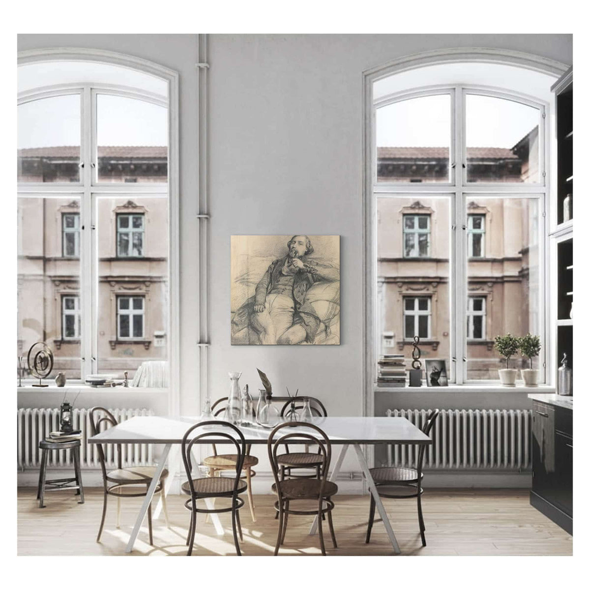 Man Smoking S by Ernest Meissonier