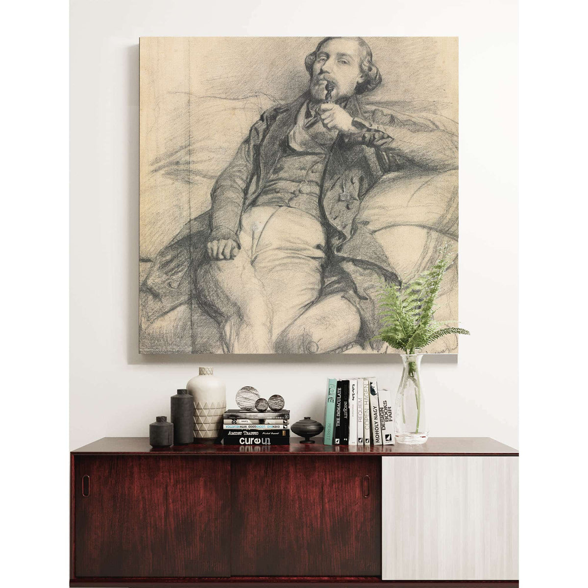 Man Smoking S by Ernest Meissonier