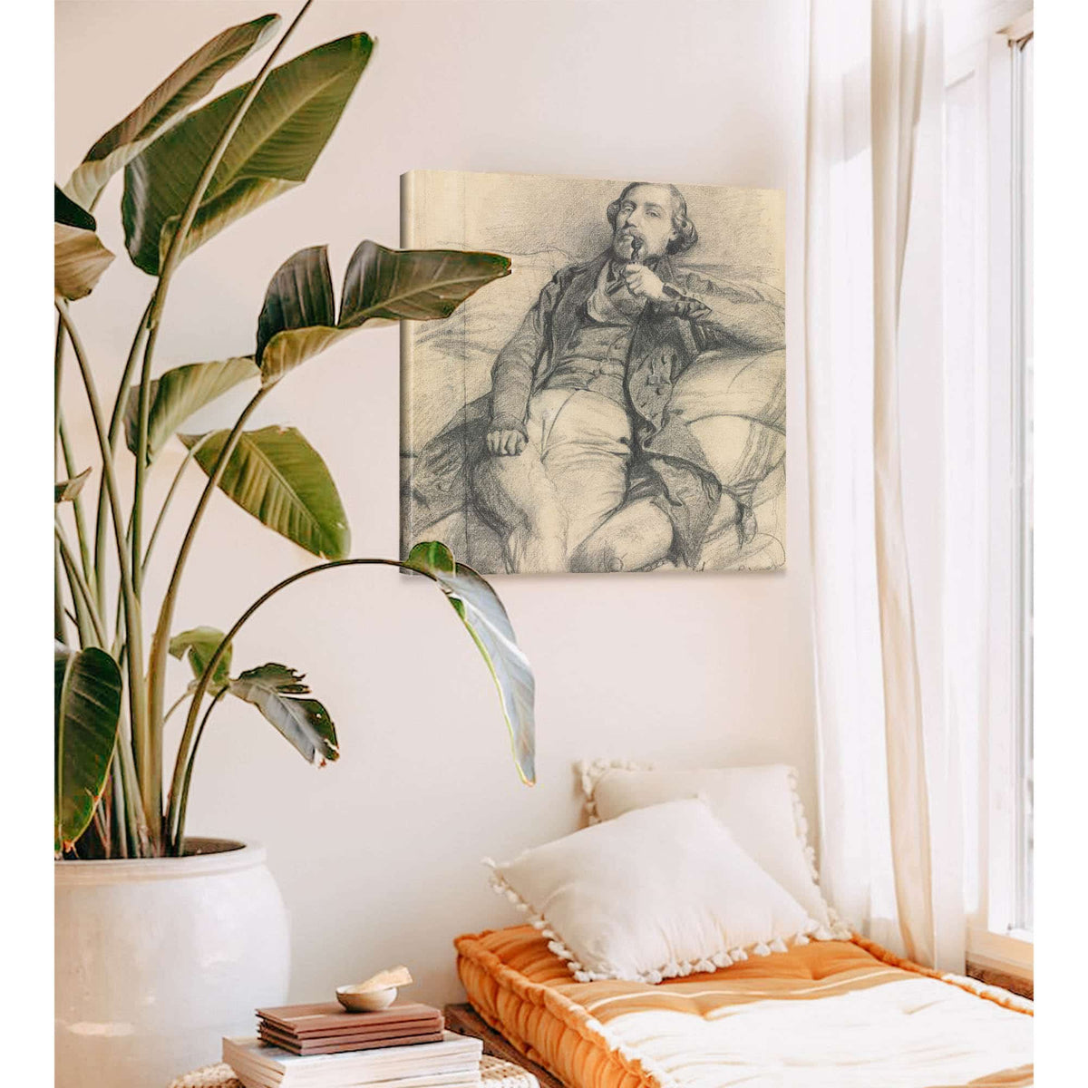 Man Smoking S by Ernest Meissonier