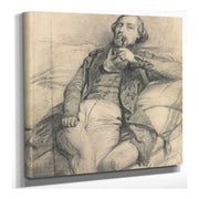 Man Smoking S by Ernest Meissonier