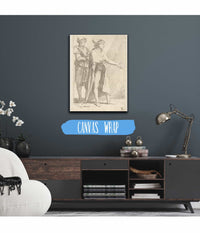 Man Striding Followed By A Retainer  by Salvator Rosa