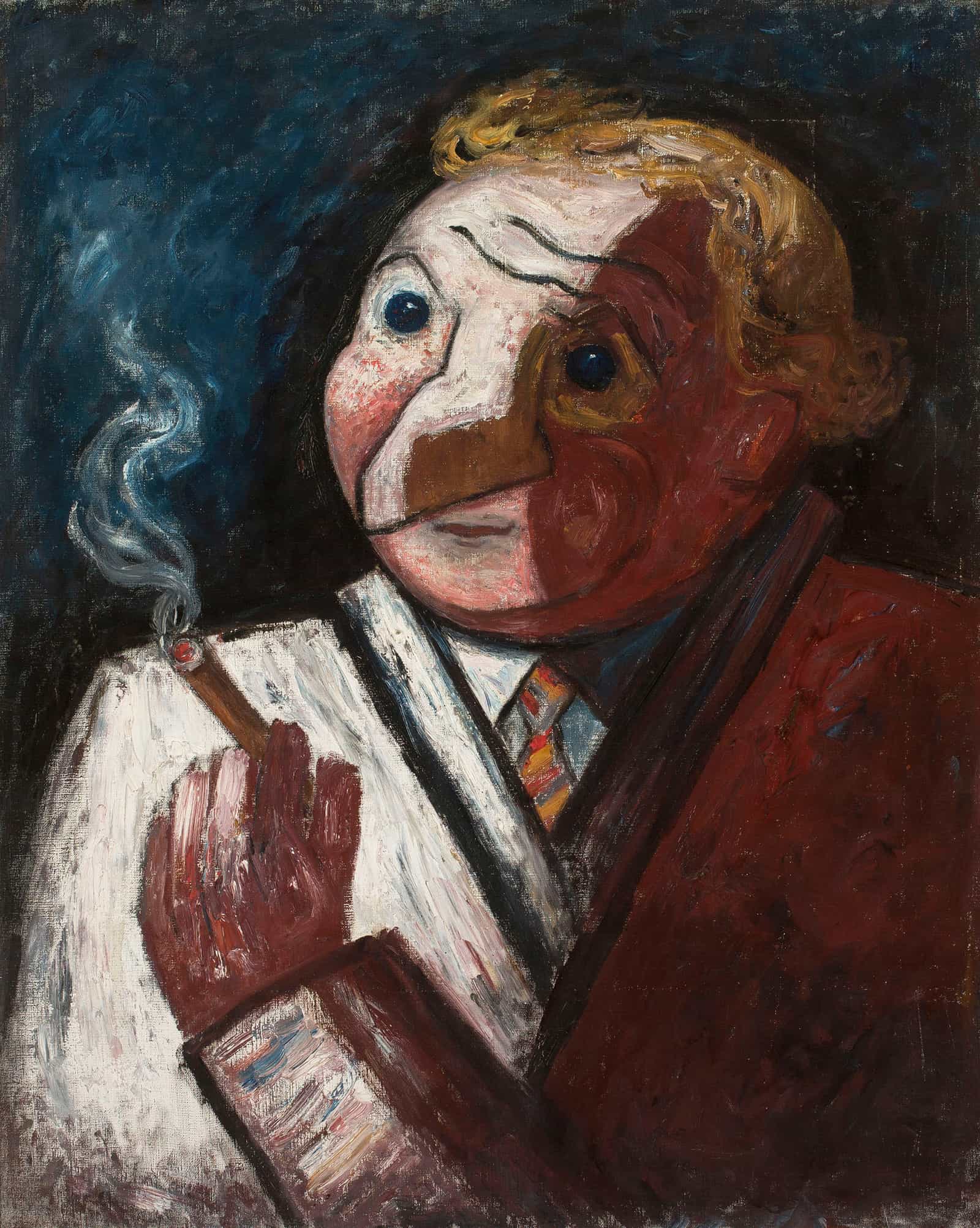 Man With A Cigar Stephane Manier by Tadeusz Makowski