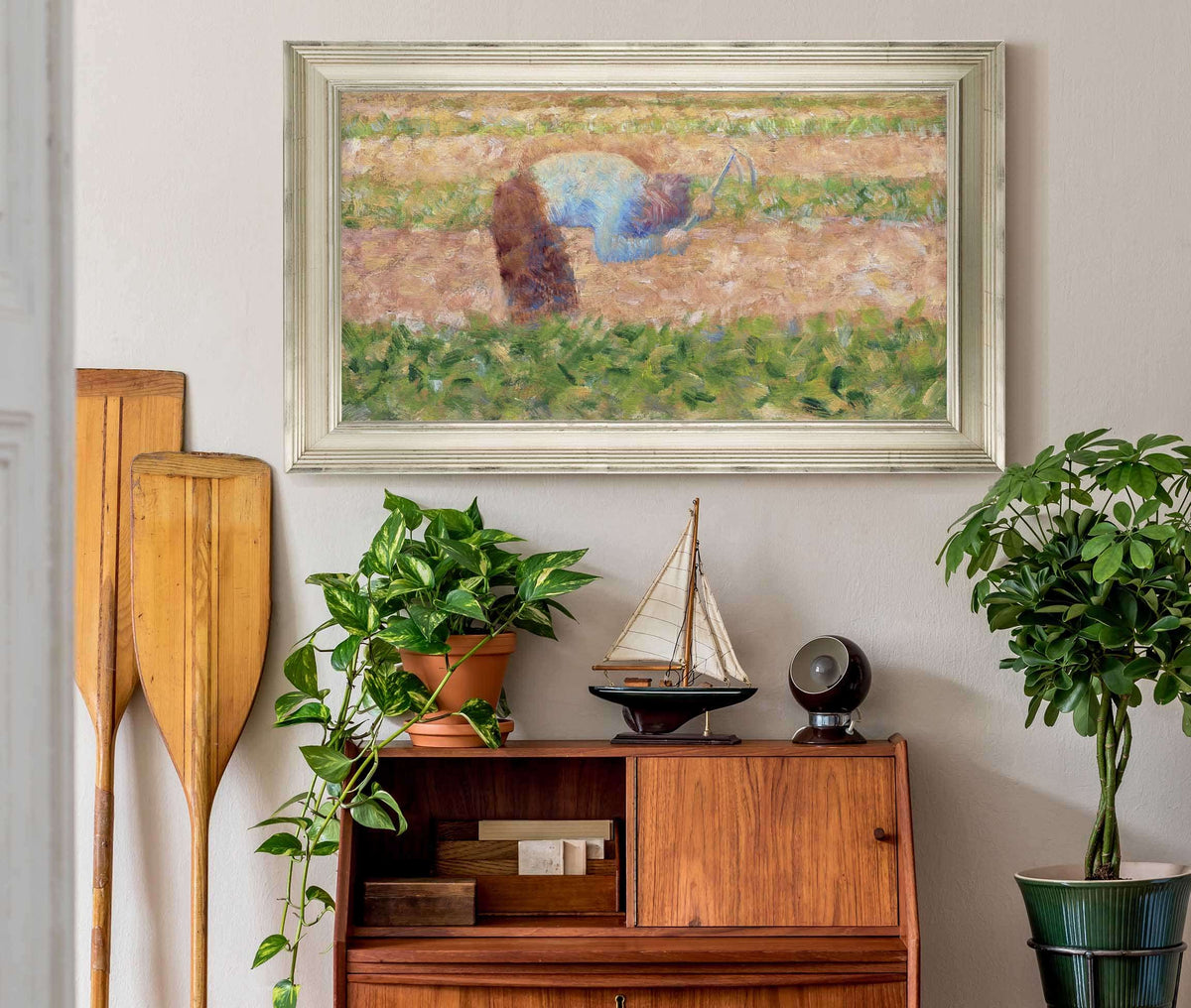 Man With A Hoe by Georges Seurat