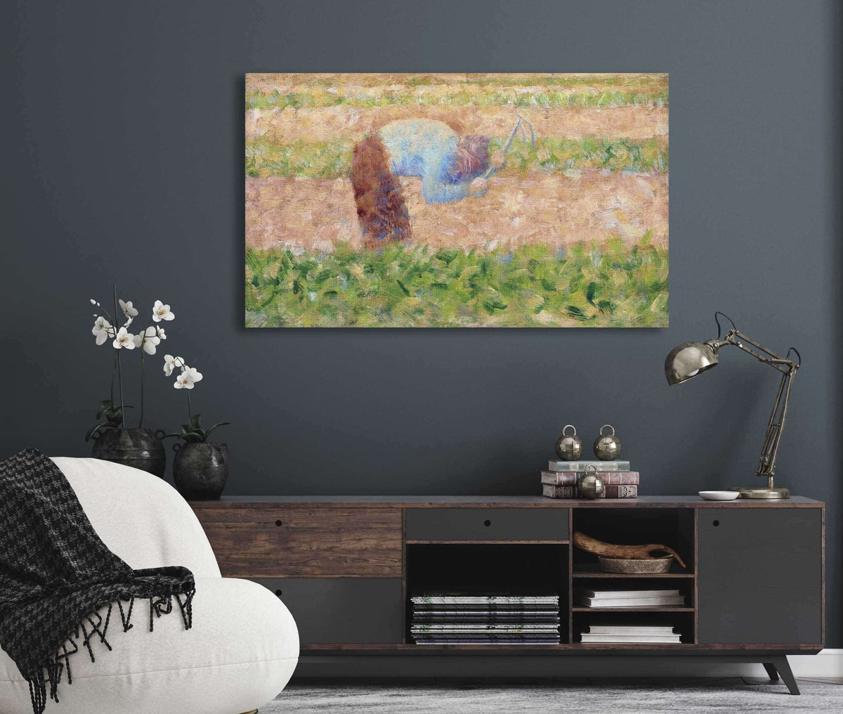 Man With A Hoe by Georges Seurat