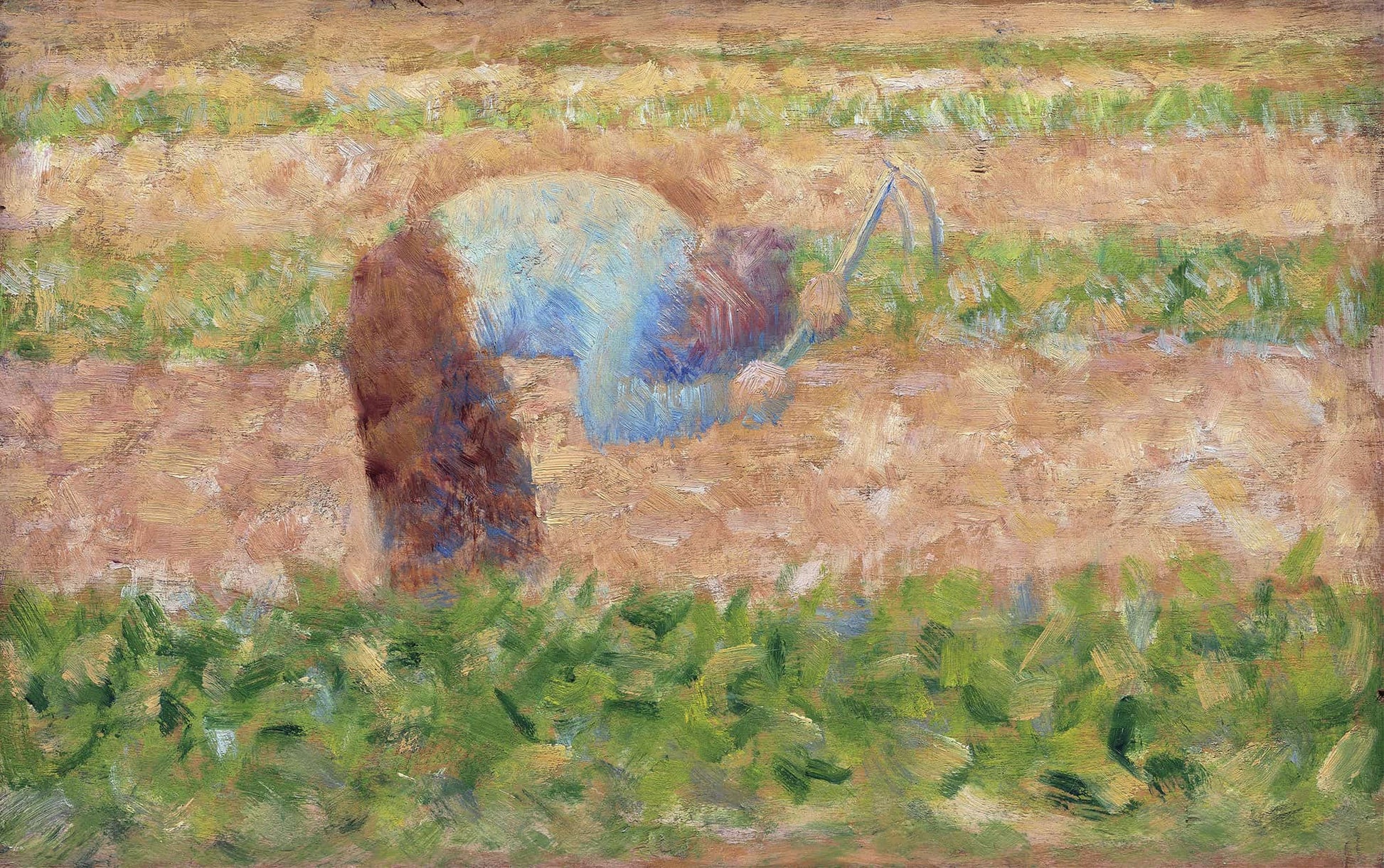 Man With A Hoe by Georges Seurat