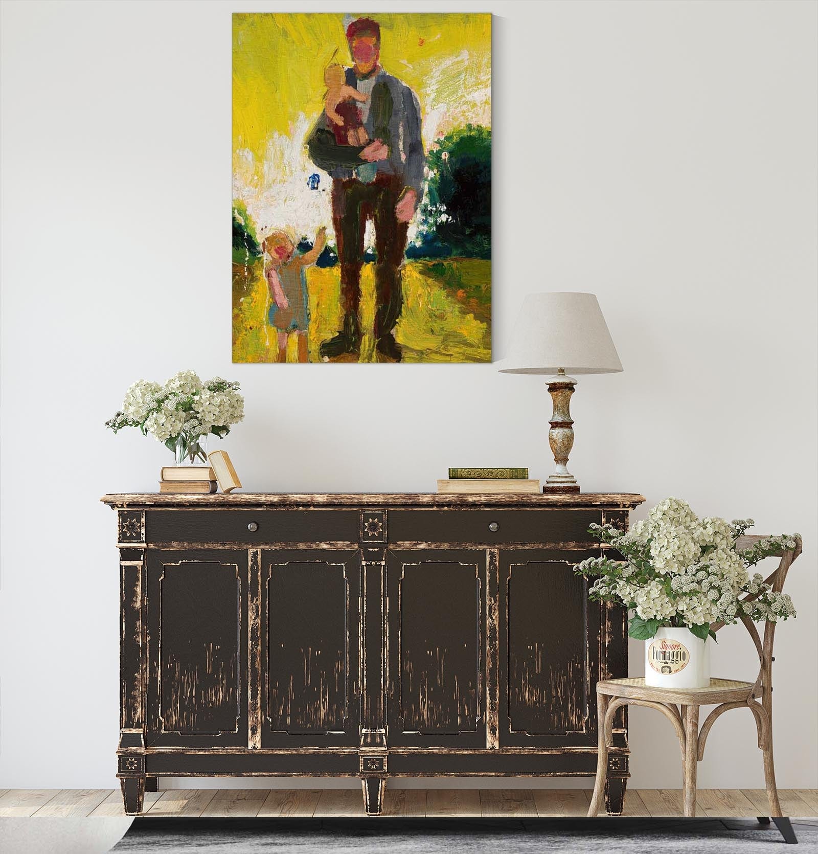 Man With Children by Zygmunt Waliszewski