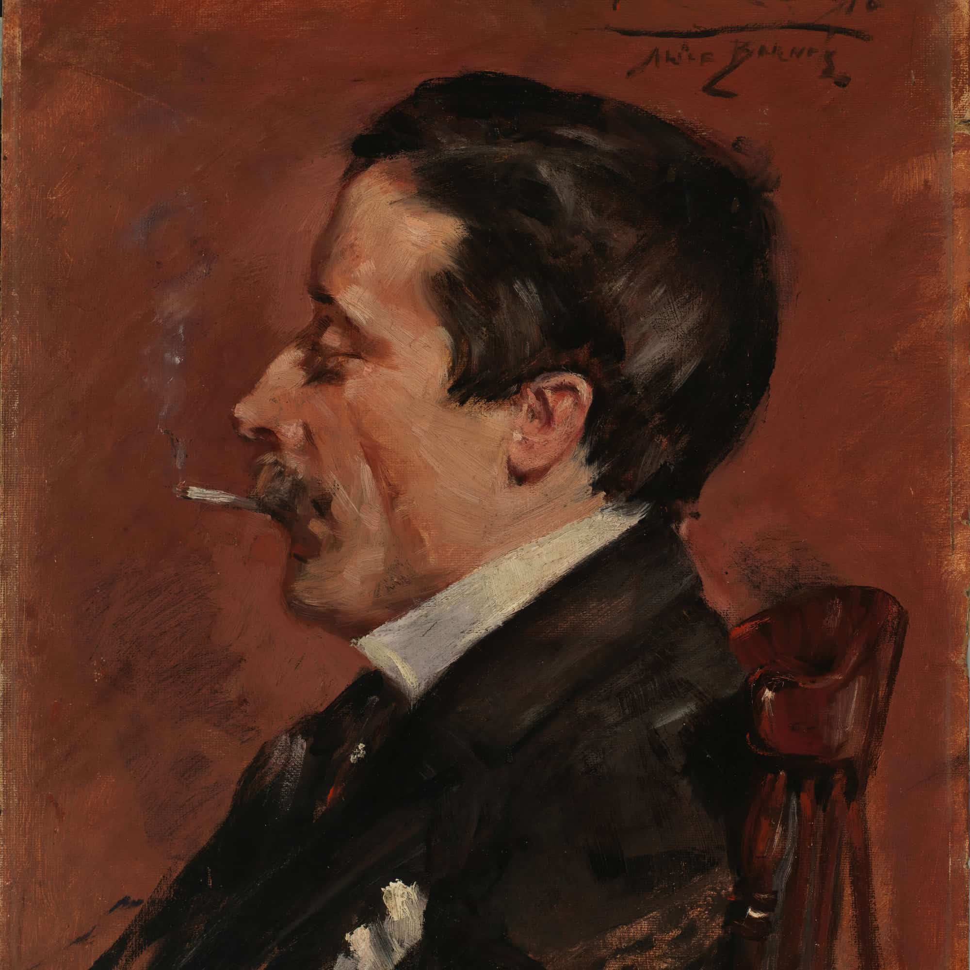 Man With Cigarette by Alice Pike Barney